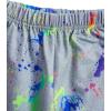 imageBoys 2 Piece Reflective Splash Ink Print Long Sleeve Hoodie Sweatshirts and Sweatpants SetGrey