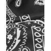 imageBoys Paisley Shorts Boho Drawsring Casual Gym Beach Bandana Shorts Summer Shorts for BoysBlack Printed