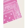 imageBoys Paisley Shorts Boho Drawsring Casual Gym Beach Bandana Shorts Summer Shorts for BoysHot Pink
