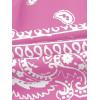 imageBoys Paisley Shorts Boho Drawsring Casual Gym Beach Bandana Shorts Summer Shorts for BoysHot Pink