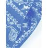 imageBoys Paisley Shorts Boho Drawsring Casual Gym Beach Bandana Shorts Summer Shorts for BoysLight Blue
