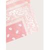 imageBoys Paisley Shorts Boho Drawsring Casual Gym Beach Bandana Shorts Summer Shorts for BoysPaisley Pink