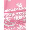 imageBoys Paisley Shorts Boho Drawsring Casual Gym Beach Bandana Shorts Summer Shorts for BoysPink