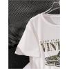 imageBoys Short Sleeve Tropical Graphic Tee Tops Casual Crew Neck T Shirt Loose Summer TopsCar White