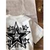 imageBoys Short Sleeve Tropical Graphic Tee Tops Casual Crew Neck T Shirt Loose Summer TopsGraphic White