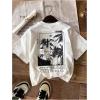 imageBoys Short Sleeve Tropical Graphic Tee Tops Casual Crew Neck T Shirt Loose Summer TopsWhite