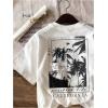 imageBoys Short Sleeve Tropical Graphic Tee Tops Casual Crew Neck T Shirt Loose Summer TopsWhite Tree