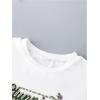 imageBoys Short Sleeve Tropical Graphic Tee Tops Casual Crew Neck T Shirt Loose Summer TopsWhite Tropical