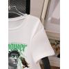 imageBoys Short Sleeve Tropical Graphic Tee Tops Casual Crew Neck T Shirt Loose Summer TopsWhite With Green