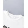 imageBoys Short Sleeve Tropical Graphic Tee Tops Casual Crew Neck T Shirt Loose Summer TopsWhite and Yellow
