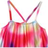 imageGirls 2 Piece Boho Outfits Pleated Spaghetti Strap Camisoles and Elastic Waist Wide Leg PantsHot Pink