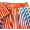 imageGirls 2 Piece Boho Outfits Pleated Spaghetti Strap Camisoles and Elastic Waist Wide Leg PantsOrange