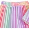 imageGirls 2 Piece Boho Outfits Pleated Spaghetti Strap Camisoles and Elastic Waist Wide Leg PantsPink