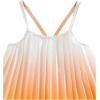 imageGirls 2 Piece Boho Outfits Pleated Spaghetti Strap Camisoles and Elastic Waist Wide Leg PantsYellow