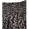 imageGirls 2 Piece Outfits Lace Ruched Camisole Tops and Shirred High Waisted Layered Floral Skirts SetBlack Floral
