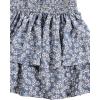 imageGirls 2 Piece Outfits Lace Ruched Camisole Tops and Shirred High Waisted Layered Floral Skirts SetDark Blue