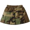 imageGirls Flared Camo Pleated Skirt Elastic High Waist A Line Streetwear Jersey Mini Skirts for GirlsArmy Green
