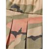 imageGirls Flared Camo Pleated Skirt Elastic High Waist A Line Streetwear Jersey Mini Skirts for GirlsPink
