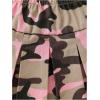 imageGirls Flared Camo Pleated Skirt Elastic High Waist A Line Streetwear Jersey Mini Skirts for GirlsPink and Green