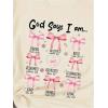 imageGirls Graphic Tees Short Sleeve Crewneck T Shirts Casual Summer Tops Cute Preppy ClothesApricot Pink Bow
