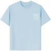 imageGirls Graphic Tees Short Sleeve Crewneck T Shirts Casual Summer Tops Cute Preppy ClothesBlue and White