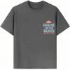 imageGirls Graphic Tees Short Sleeve Crewneck T Shirts Casual Summer Tops Cute Preppy ClothesDark Grey Letter