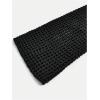 imageGirls Hollow Out Crochet Knit Crop Sweater Long Flare Sleeve Boat Neck Sheer Pullovers KnitwearBlack