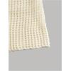 imageGirls Hollow Out Crochet Knit Crop Sweater Long Flare Sleeve Boat Neck Sheer Pullovers KnitwearWhite