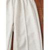 imageGirls Jogger Swearpants High Elastic Waist Pants Casual Baggy Wide Leg Sweatpants with PocketLight Apricot