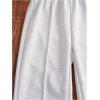 imageGirls Jogger Swearpants High Elastic Waist Pants Casual Baggy Wide Leg Sweatpants with PocketPlain Grey