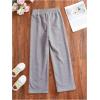imageGirls Jogger Swearpants High Elastic Waist Pants Casual Baggy Wide Leg Sweatpants with PocketPure Grey