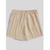 imageMens Floral Graphic Shorts Drawstring Waist Wide Leg Loose Summer Casual Track Shorts VintageApricot