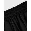 imageMens Floral Graphic Shorts Drawstring Waist Wide Leg Loose Summer Casual Track Shorts VintageBlack