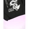 imageMens Hoodies Graphic Print Long Sleeve Drawstring Pullover Sweatshirt with Pocket TrendyBlack