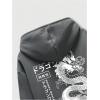 imageMens Hoodies Graphic Print Long Sleeve Drawstring Pullover Sweatshirt with Pocket TrendyDark Grey
