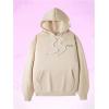 imageMens Hoodies Graphic Print Long Sleeve Drawstring Pullover Sweatshirt with Pocket TrendyKhaki