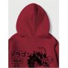 imageMens Hoodies Graphic Print Long Sleeve Drawstring Pullover Sweatshirt with Pocket TrendyRed