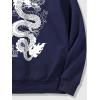 imageMens Hoodies Graphic Print Long Sleeve Drawstring Pullover Sweatshirt with Pocket TrendyRoyal Blue