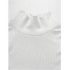 imageMens Mock Turtleneck Tank Tops Ribbed Knit Slim Fit Sleeveless Shirts Casual Basic Tee ShirtsWhite