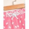 imageMens Paisley Drawstring Summer Gym Workout ShortsPink