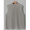 imageMens Tank Tops Summer Crew Neck Sleeveless Shirts Workout Gym Muscle Tank Tops UndershirsGrey