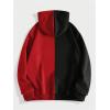 imageMens Zip Up Hoodies Graphic Long Sleeve Pullover Hoodies Sweatshirt Western Streetwear HoodiesBlack and Red