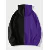 imageMens Zip Up Hoodies Graphic Long Sleeve Pullover Hoodies Sweatshirt Western Streetwear HoodiesPurple and Black
