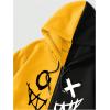 imageMens Zip Up Hoodies Graphic Long Sleeve Pullover Hoodies Sweatshirt Western Streetwear HoodiesYellow and Black