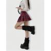 imageWomens 2 Pairs Ribbed Knit Leg Warmers Kawaii Preppy Boot Socks Y2K 80s Party Long Pile SocksGrey Black