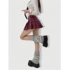 imageWomens 2 Pairs Ribbed Knit Leg Warmers Kawaii Preppy Boot Socks Y2K 80s Party Long Pile SocksGrey Black