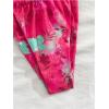 imageWomens 2 Piece Floral Tropical Print Bikini Set Boho Triangle Bathing Suit Tie Backless Swimsuit SetsBright Pink