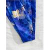 imageWomens 2 Piece Floral Tropical Print Bikini Set Boho Triangle Bathing Suit Tie Backless Swimsuit SetsDeep Blue