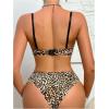 imageWomens 2 Piece Lingerie Sets Scallop Trim Lightly Lined Underwire Bra and Low Rise Briefs UnderwearBrown