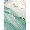 imageWomens 2 Piece Pajama Set Stripe Short Sleeve Crewneck Crop Lounge Shorts Set Soft SleepwearDark Green